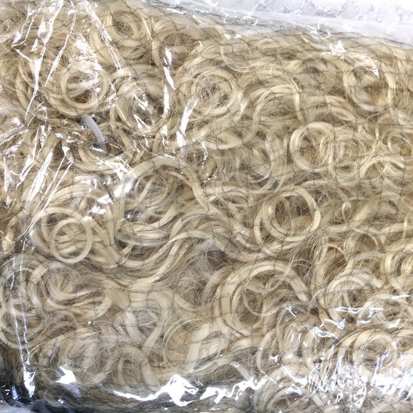 80’s Blonde Extra Long Curly Character Wig Rubies NWT - Picture 9 of 13